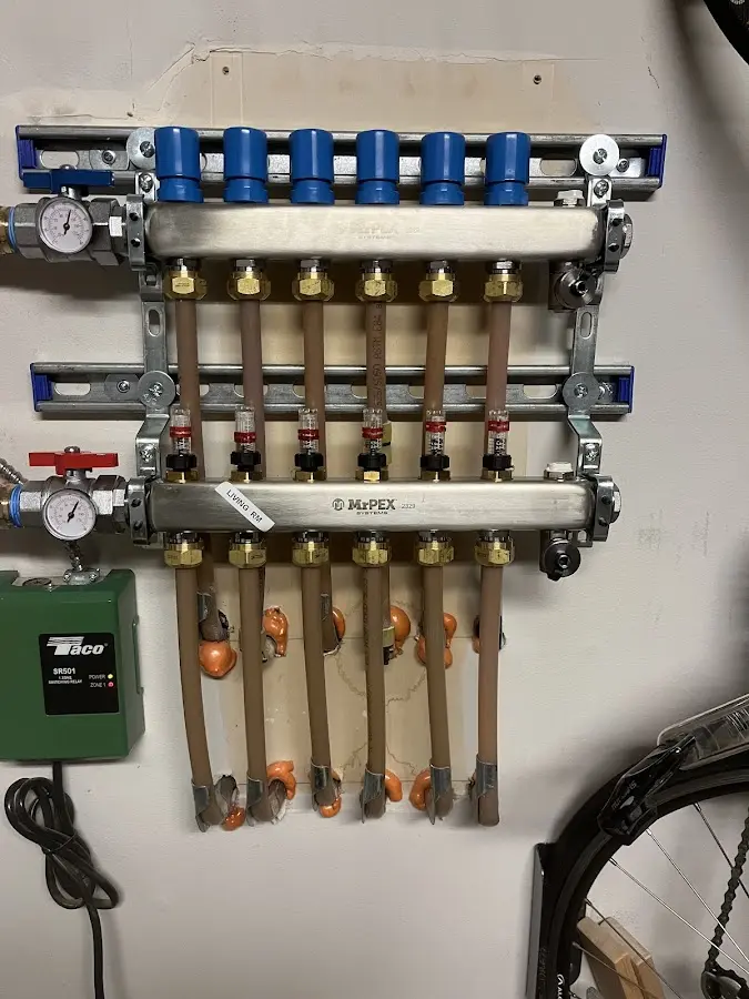 Plumber performing Gas Leak Detection at a residential property in Lakeville